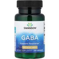 Swanson Vitamins, Gaba, 250 mg, 60 kapsulių