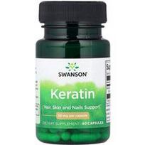 Swanson Vitamins, Keratinas, 50 mg, 60 kapsulių
