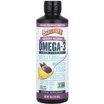 Barlean's, Rimtai skanus®, omega-3 iš žuvų taukų, aistros ananasų kokteilis, 16 uncijų (454 g)
