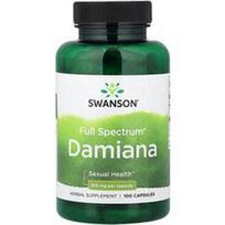 Swanson Vitamins, Viso spektro Damiana, 510 mg, 100 kapsulių