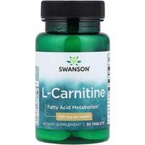Swanson Vitamins, L-karnitinas, 500 mg, 30 tablečių