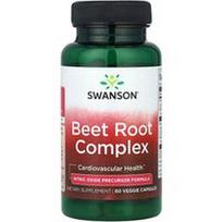 Swanson Vitamins, Burokėlių šaknų kompleksas, 60 daržovių kapsulių
