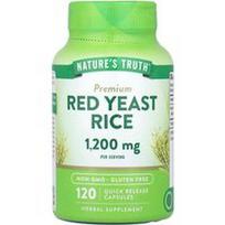 Nature's Truth, Aukščiausios kokybės raudonųjų mielių ryžiai, 120 greito atpalaidavimo kapsulių (600 mg vienoje kapsulėje)