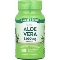 Nature's Truth, Aloe Vera, 5 000 mg, 100 greito atpalaidavimo minkštųjų gelių