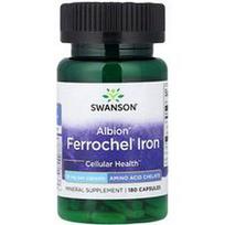 Swanson Vitamins, Albion®, Ferrochel® geležis, 18 mg, 180 kapsulių