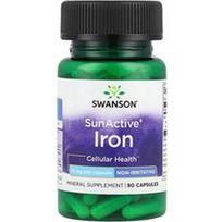 Swanson Vitamins, SunActive®, geležis, 15 mg, 90 kapsulių