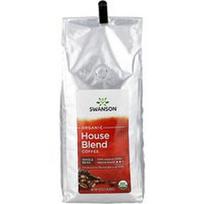 Swanson Vitamins, Ekologiška namų mišinio kava, nesmulkintos pupelės, vidutinio skrudinimo, 1 svaras (454 g)