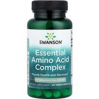 Swanson Vitamins, Nepakeičiamų aminorūgščių kompleksas, 60 veganiškų kapsulių