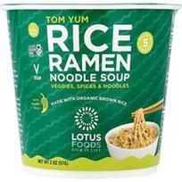 Lotus Foods, Ryžių Ramen makaronų sriuba, Tom Yum, 2 uncijos (57 g)