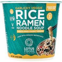 Lotus Foods, Ryžių Ramen makaronų sriuba, česnakinė daržovė, 1.94 uncijos (55 g)