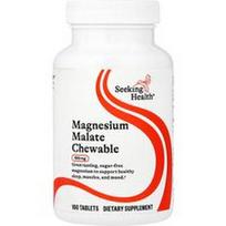Seeking Health, Kramtomosios magnio malato tabletės, 100 mg, 100 tablečių