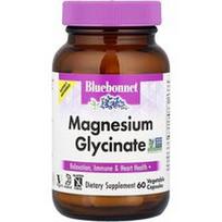 Bluebonnet Nutrition, Magnio glicinatas, 60 augalinių kapsulių (100 mg vienoje kapsulėje)