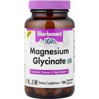 Bluebonnet Nutrition, Magnio glicinatas, 120 daržovių kapsulių (100 mg vienoje kapsulėje)