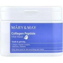 Mary & May, Kolageno peptidų „Vital Beauty“ kaukė, 30 lapelių, 400 g
