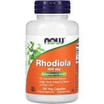 NOW Foods, Rodiola, 500 mg, 120 vegetariškų kapsulių