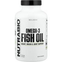 NutraBio, Omega-3 žuvų taukai, 150 minkštųjų gelių (1 000 mg vienam minkštam geliui)