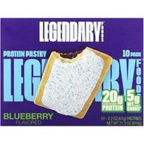 Legendary Foods, baltyminis pyragėlis mėlynių skonio, 10 pakuočių, po 61 g.