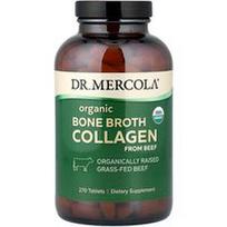 Dr. Mercola, Ekologiškas kaulų sultinys, kolagenas iš jautienos, 270 tablečių