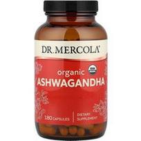 Dr. Mercola, Ekologiška Ashwagandha, 180 kapsulių (400 mg vienoje kapsulėje)