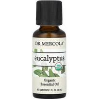Dr. Mercola, Ekologiškas eterinis aliejus, eukaliptas, 1 fl oz (30 ml)
