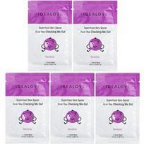 Idealove, Superfood Skin Savior, Acai You Checking Me Out, 5 grožio lakštų kaukės, 0.68 fl oz (20 ml)