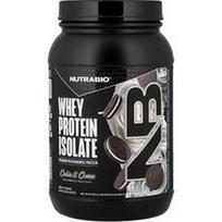 NutraBio, Išrūgų baltymų izoliatas, sausainių ir grietinėlės skonio, 907 g