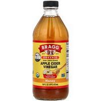 Bragg, Ekologiškas obuolių sidro actas su motina, medus, 16 fl oz (473 ml)