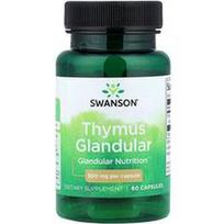 Swanson Vitamins, Užkrūčio liauka, 500 mg, 60 kapsulių