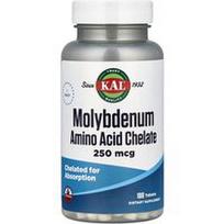 KAL, Molibdeno aminorūgščių chelatas, 250 mcg, 100 tablečių