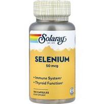 Solaray, Selenas, 50 mcg, 100 kapsulių