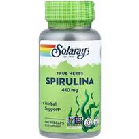 Solaray, Tikros žolelės, spirulina, 100 daržovių kapsulių