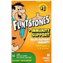 Flintstones, Vaikų multivitaminai + imuniteto stiprinimas, 90 kramtomųjų tablečių