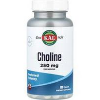 KAL, Cholinas, 100 tablečių (125 mg vienoje tabletėje)