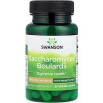 Swanson Vitamins, Saccharomyces Boulardii su prebiotiku MOS, 30 veganiškų kapsulių
