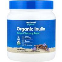 Nutricost, Organiniai inulino milteliai, be skonio, 454 g