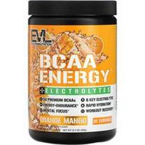 EVLution Nutrition, BCAA Energy® + elektrolitai, apelsinų ir mangų, 333 g