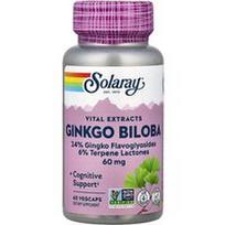 Solaray, Gyvybiškai svarbūs ekstraktai, Ginkmedis, 60 mg, 60 VegCaps