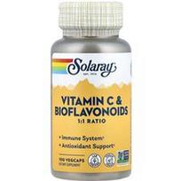 Solaray, Vitaminas C ir bioflavonoidai, 100 daržovių kapsulių