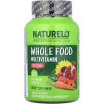 NATURELO, Viso maisto multivitaminai, paaugliams, 120 vegetariškų kapsulių