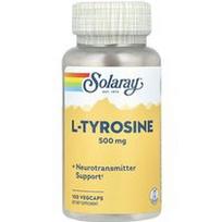 Solaray, L-tirozinas, 500 mg, 100 daržovių kapsulių