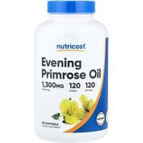 Nutricost, Nakvišų aliejus, 1 300 mg, 120 minkštųjų gelių
