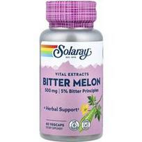 Solaray, Gyvybiškai svarbūs ekstraktai, kartusis melionas, 500 mg, 60 VegCaps