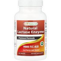 Best Naturals, Natūralus laktazės fermentas, 9 000 FCC ALU, 180 tablečių