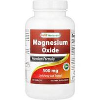 Best Naturals, Magnio oksidas, 500 mg, 180 tablečių