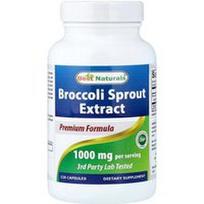Best Naturals, Brokolių daigų ekstraktas, 120 kapsulių (500 mg vienoje kapsulėje)