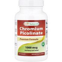 Best Naturals, Chromo pikolinatas, 1 000 mcg, 240 tablečių