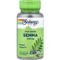 Solaray, Sena, 470 mg, 100 daržovių kapsulių