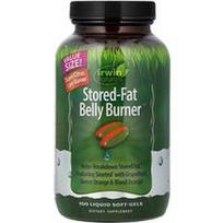 Irwin Naturals, „Stored-Fat Belly Burner®“, 100 skystų minkštųjų kapsulių