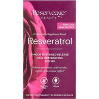 Reserveage Beauty, Resveratrolis, 30 vegetariškų kapsulių