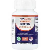 Vitamatic, Biotinas su hidrolizuotu keratinu, 120 tablečių